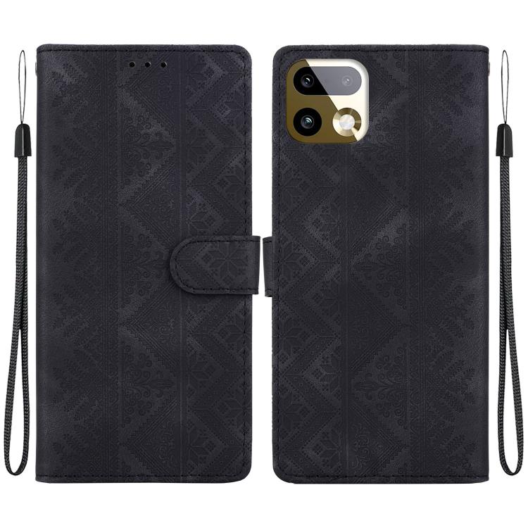 Ethnic Pattern Embossed Vegan Leather Phone Case — view 24
