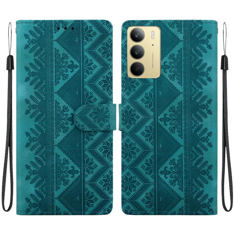 Ethnic Pattern Embossed Vegan Leather Phone Case — view 50