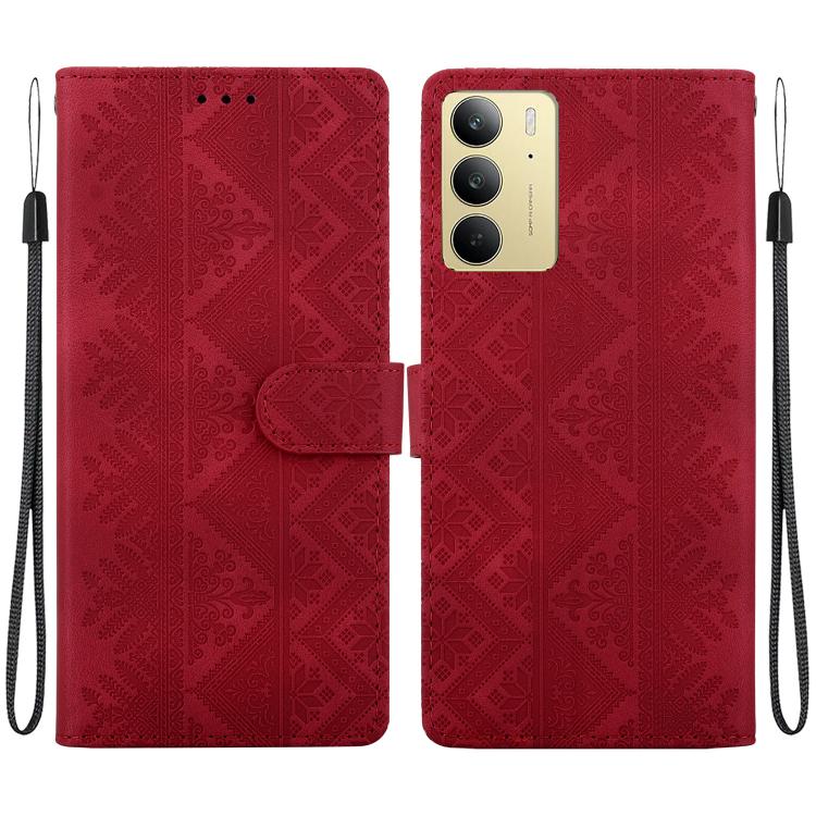 Ethnic Pattern Embossed Vegan Leather Phone Case — view 51