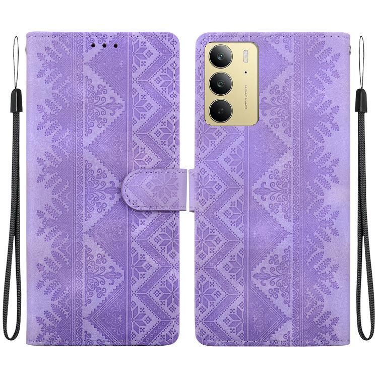 Ethnic Pattern Embossed Vegan Leather Phone Case — view 52