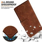 Ethnic Pattern Embossed Vegan Leather Phone Case — For Realme 15T 5G