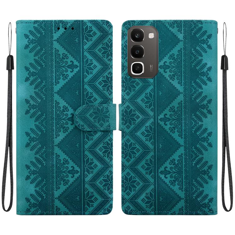 Ethnic Pattern Embossed Vegan Leather Phone Case — For Realme 15 5G / Realme 15 Pro 5G
