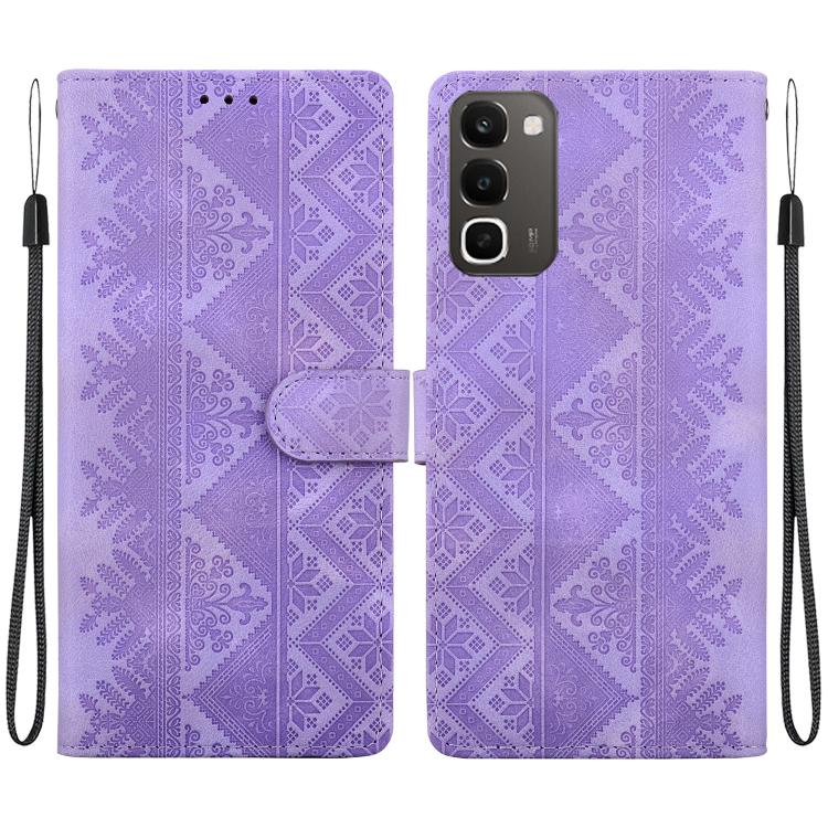 Ethnic Pattern Embossed Vegan Leather Phone Case — For Realme C53 / Narzo N53 / Note 50 / C51
