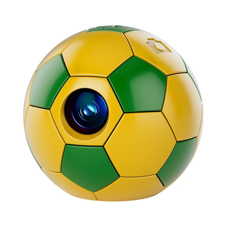 Q8 Pro 1080P HD Creative Football Design Mini WiFi Connected Thumb Camera — Black White