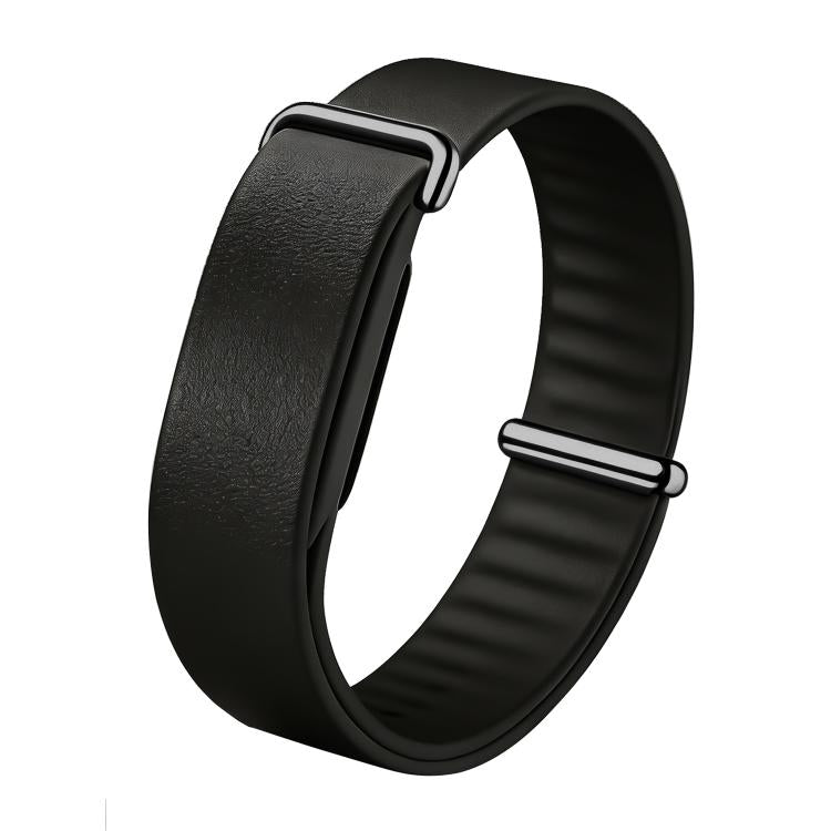 Solid Color PU Leather Loop Watch Band