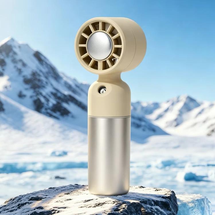 HY-19 Spray Misting Cooling Handheld Fan — Grey