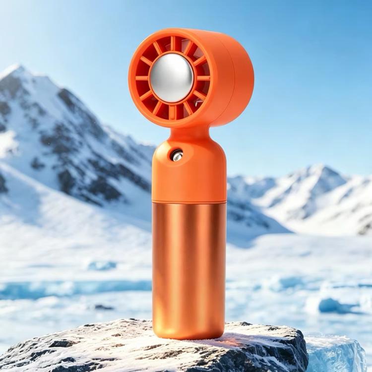 HY-19 Spray Misting Cooling Handheld Fan — Orange