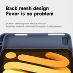 Solid Color Smart Tablet Leather Case with Pen Slot — view 9