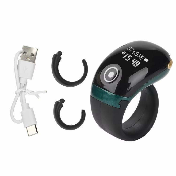 S7 Pro Adjustable Size Touch Smart Bluetooth Prayer Ring Counter — S7 Pro (Black)