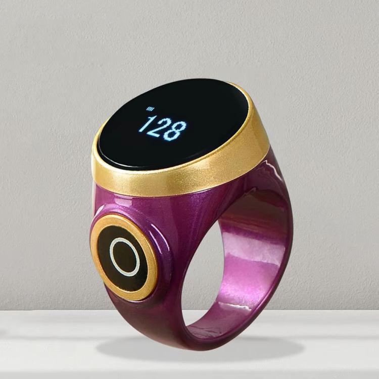 S9 Adjustable Size Button Smart Bluetooth Prayer Ring Counter — S9 (Emerald)