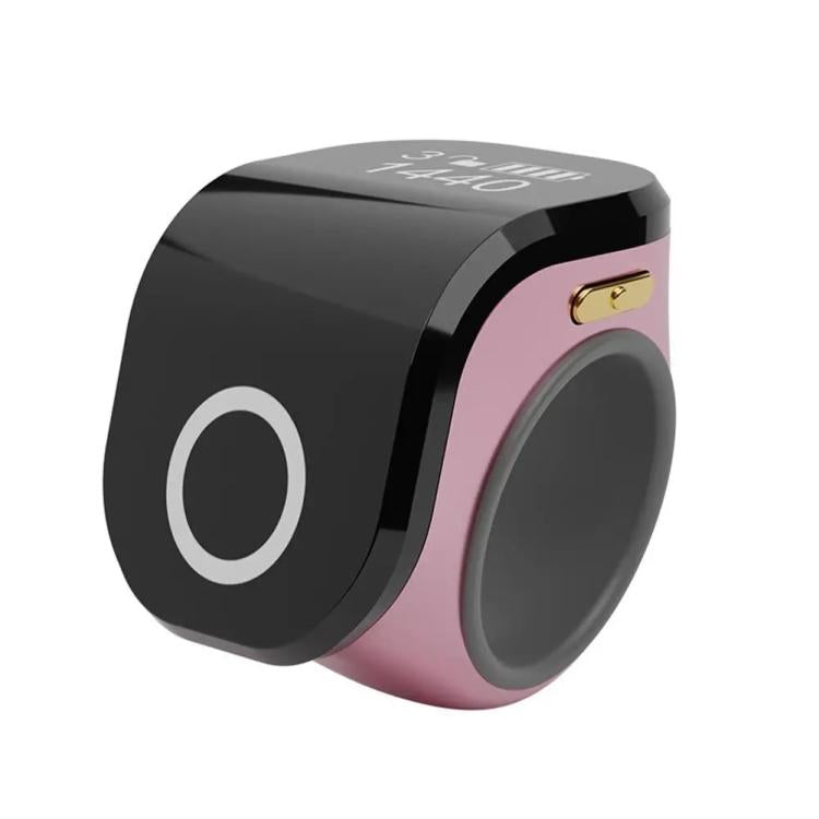 S10 Adjustable Size Touch Smart Bluetooth Prayer Ring Counter — S10 (Black)