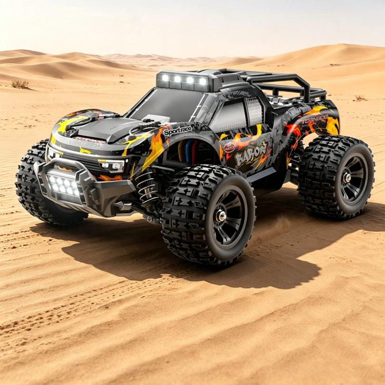 JJR/C 8810 Pro 1:18 Scale Brushless High-Speed 4WD RC Car — Purple Green