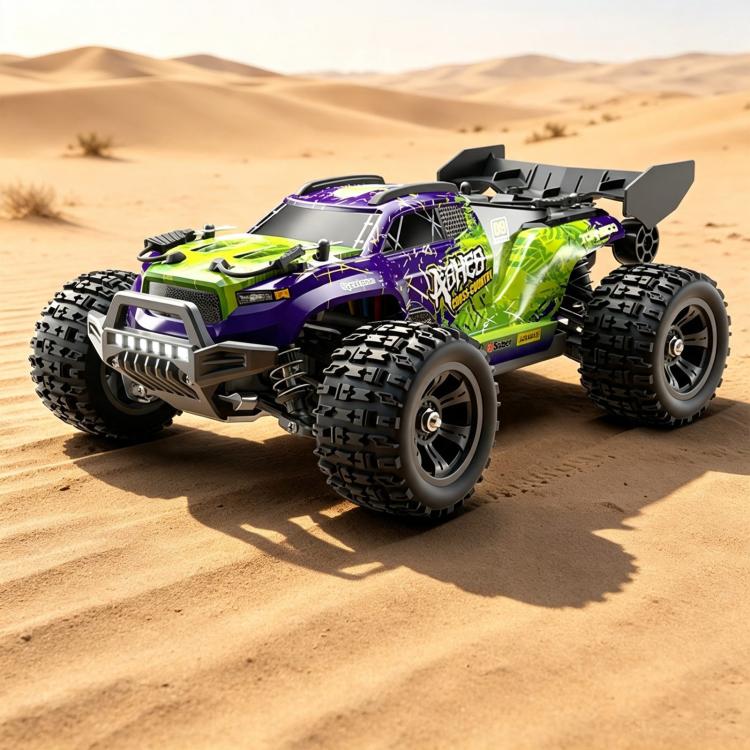 JJR/C 8810 Pro 1:18 Scale Brushless High-Speed 4WD RC Car — Purple Blue