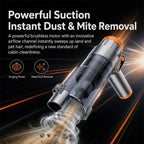 SUITU ST-153A Plus Handheld Blow Suction Combo Car Vacuum Cleaner with Inflation Function — Silver Black