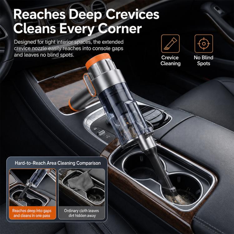 SUITU ST-153A Plus Handheld Blow Suction Combo Car Vacuum Cleaner with Inflation Function — view 8