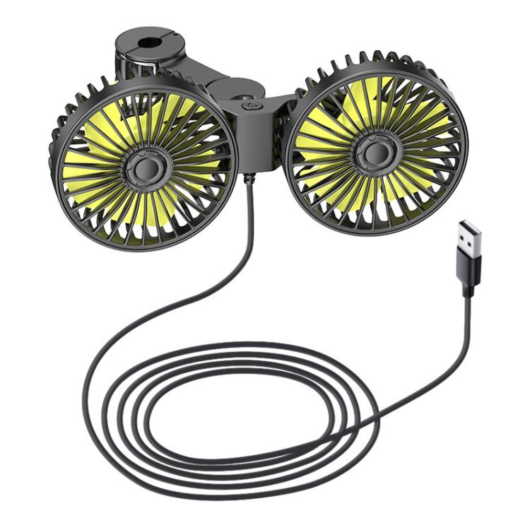 SUITU Car Rear Seats Dual-head USB Electric Cooling Fan