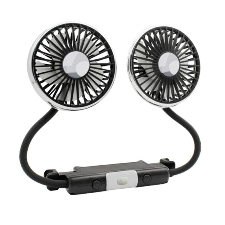 SUITU Car Rear Seats Dual-head USB Electric Cooling Fan — Rear-seat Headrest