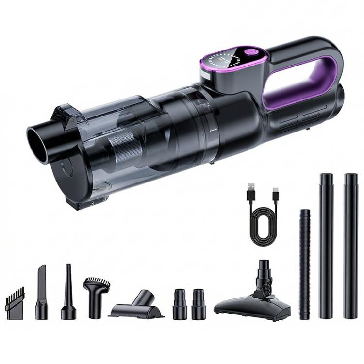 SUITU Smart Brushless Handheld Car Vacuum Cleaner — Black Purple