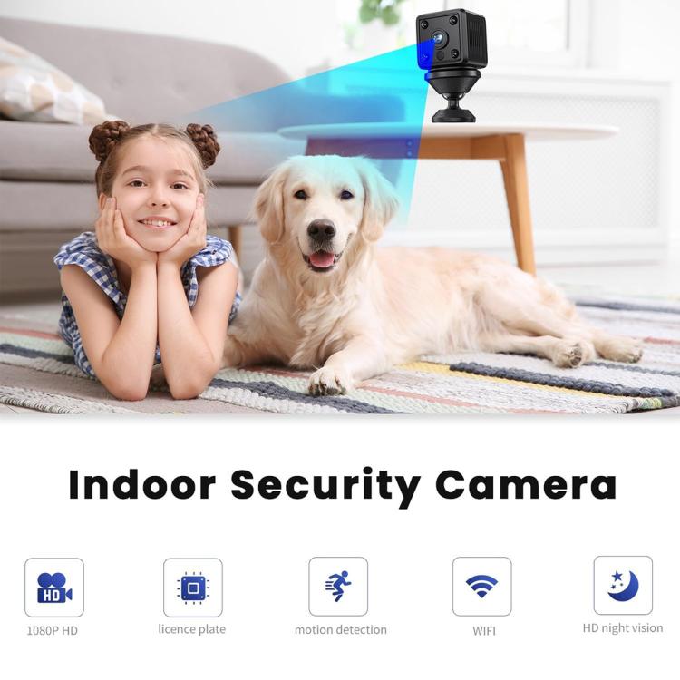 X6 Mini Cube 1080P HD WIFI Home IP Camera Supports Night Vision Type-C Charging