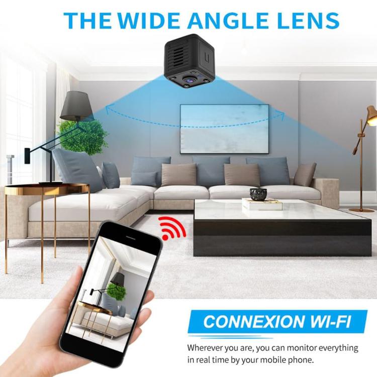 X6 Mini Cube 1080P HD WIFI Home IP Camera Supports Night Vision Type-C Charging