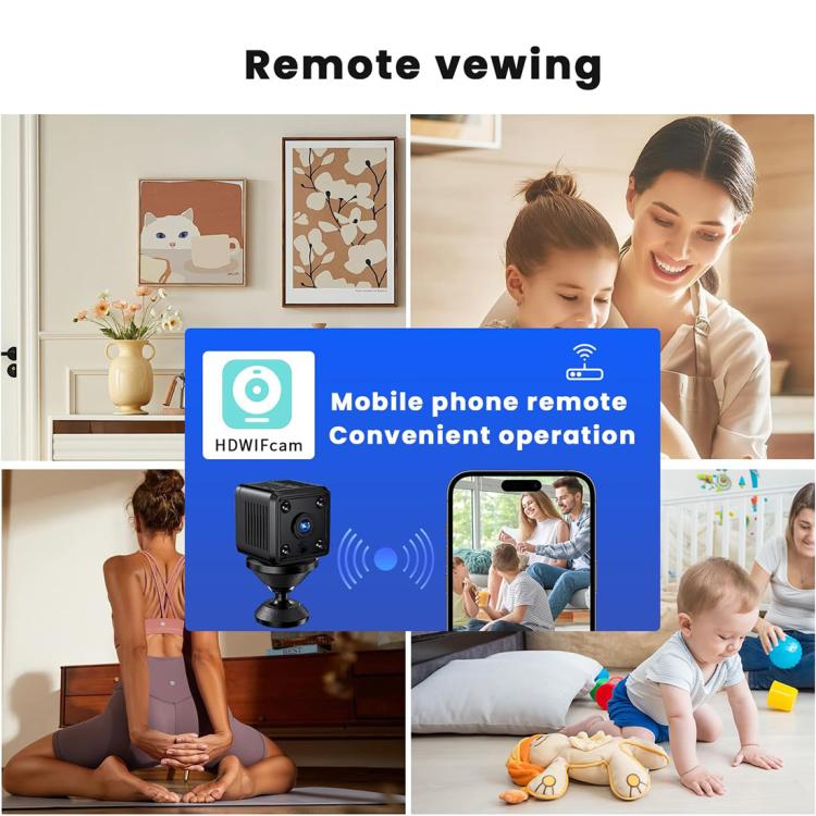 X6 Mini Cube 1080P HD WIFI Home IP Camera Supports Night Vision Type-C Charging
