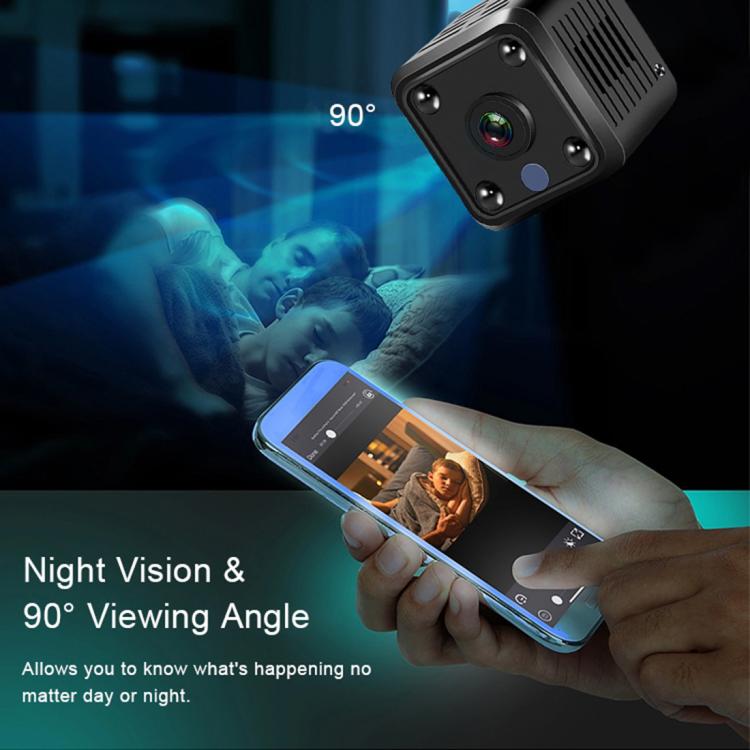 X6 Mini Cube 1080P HD WIFI Home IP Camera Supports Night Vision Type-C Charging