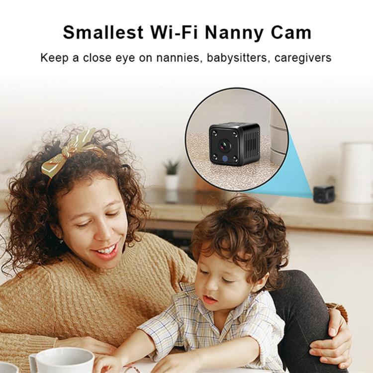 X6 Mini Cube 1080P HD WIFI Home IP Camera Supports Night Vision Type-C Charging