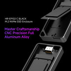 THERMALRIGHT HR-EP102 C 10Gbps M.2 NVMe SSD Enclosure with Type-C to Type-C Cable — view 3
