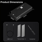 THERMALRIGHT HR-EP102 C 10Gbps M.2 NVMe SSD Enclosure with Type-C to Type-C Cable — view 8