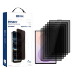 XDcase 5 PCS/Pack Silk Screen Printed Anti-Peep Tempered Glass Screen Protector