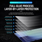 XDcase 5 PCS/Pack Silk Screen Printed Anti-Peep Tempered Glass Screen Protector