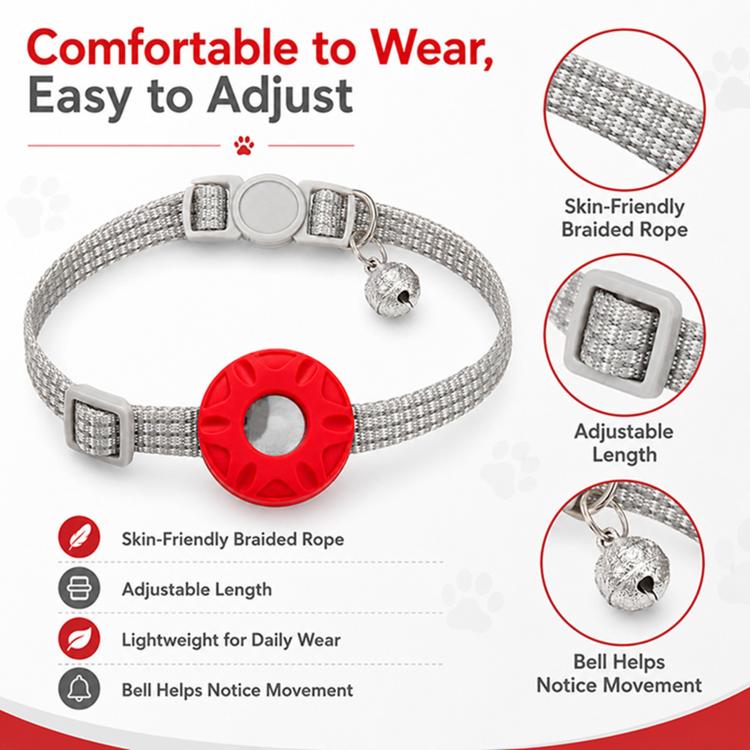 Silicone Anti-lost Tracker Protective Cover With Bell