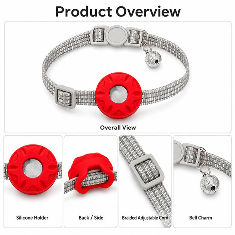 Silicone Anti-lost Tracker Protective Cover With Bell