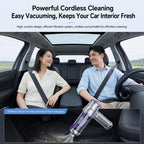 SUITU ST-6710A Plus Brushless Motor Handheld Blow Suction Combo Car Vacuum Cleaner with Inflator — Black Gold