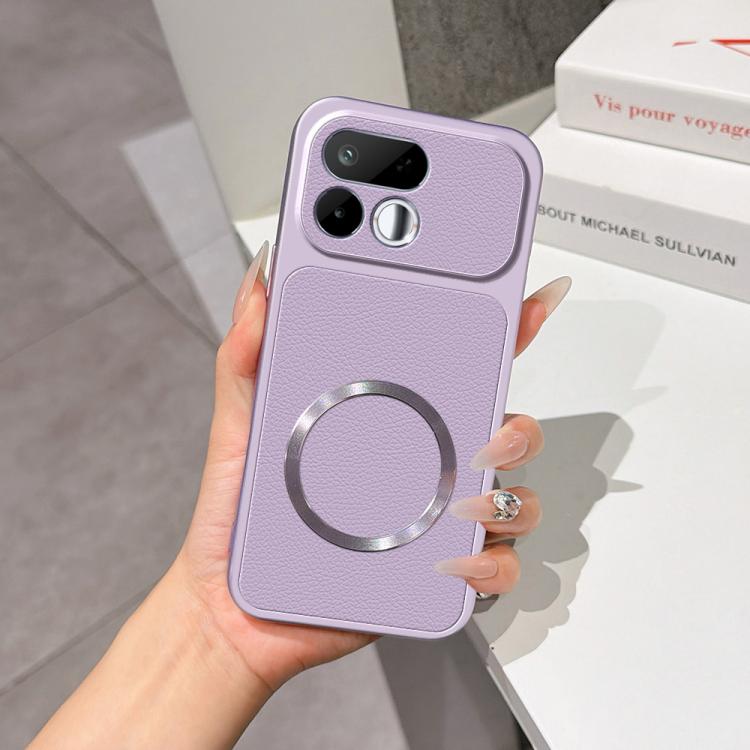 Lambskin Series Magnetic Skin Feel Phone Case — For Realme 14