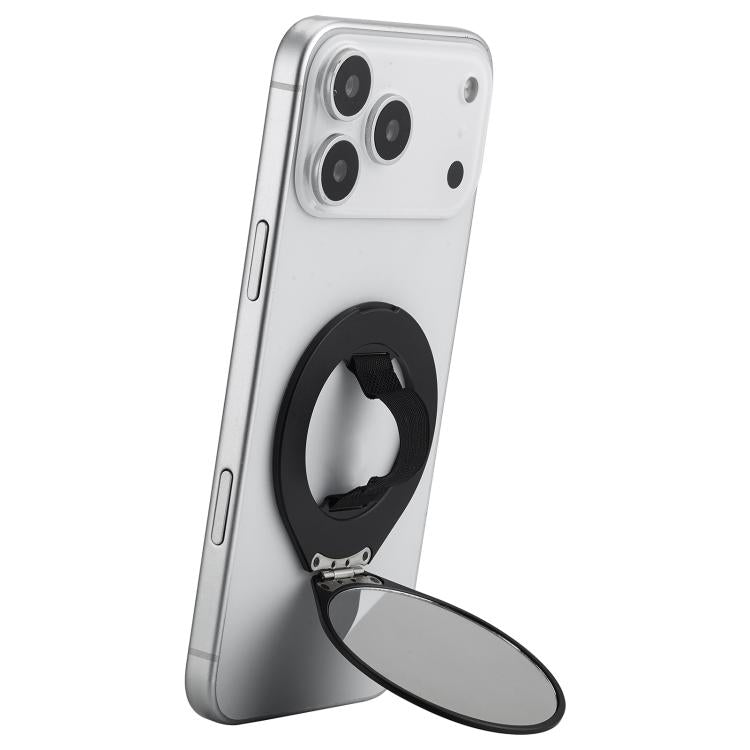 CPS-070 Magnetic Foldable Single Finger Ring Phone Holder with Mirror