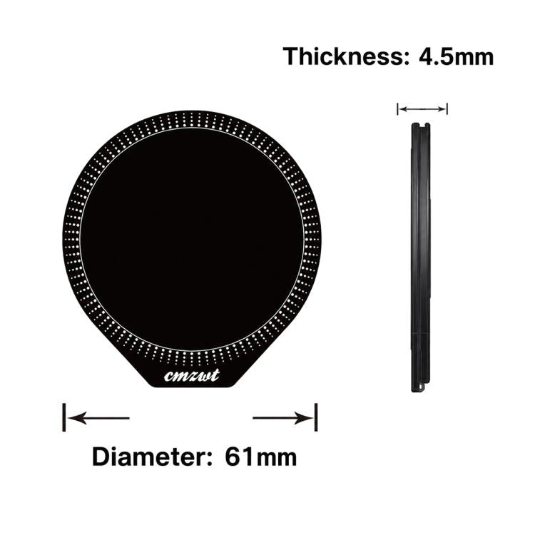 CPS-070 Magnetic Foldable Single Finger Ring Phone Holder with Mirror