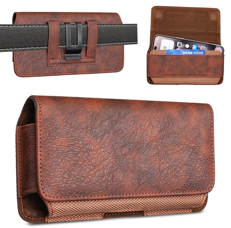 BFB20 Horizontal Rhino Texture Vegan Leather Phone Waist Bag — view 14