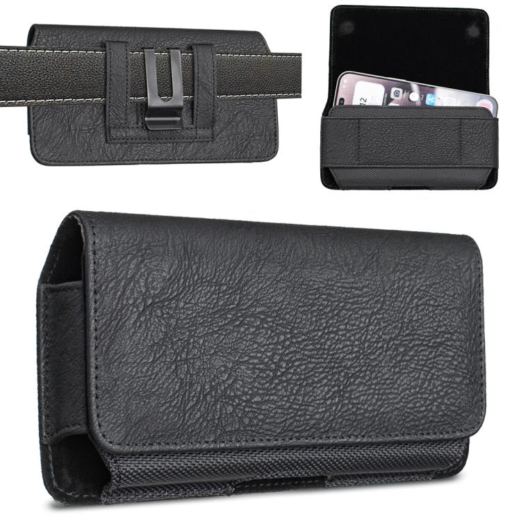 BFB20 Horizontal Rhino Texture Vegan Leather Phone Waist Bag — view 12