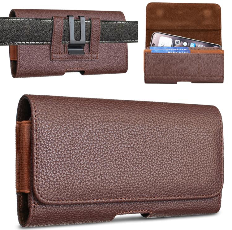 BFB21 Horizontal Litchi Texture Vegan Leather Phone Waist Bag — view 13