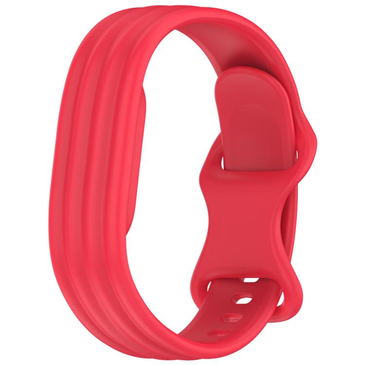 xDfind Integrated Solid Color Butterfly Buckle Silicone Watch Band