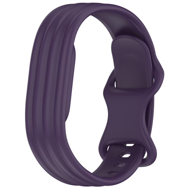 xDfind Integrated Solid Color Butterfly Buckle Silicone Watch Band