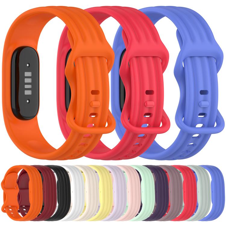 xDfind Integrated Solid Color Butterfly Buckle Silicone Watch Band