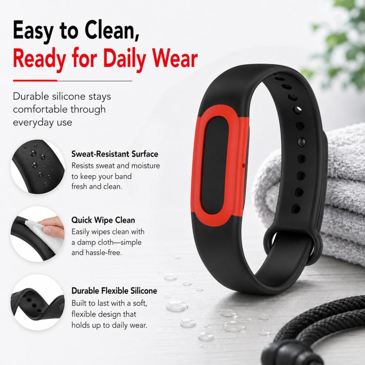 xDfind Integrated Color Blocked Silicone Watch Band