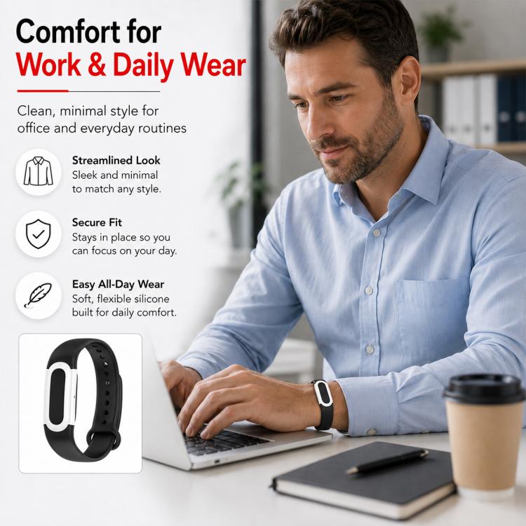xDfind Integrated Color Blocked Silicone Watch Band