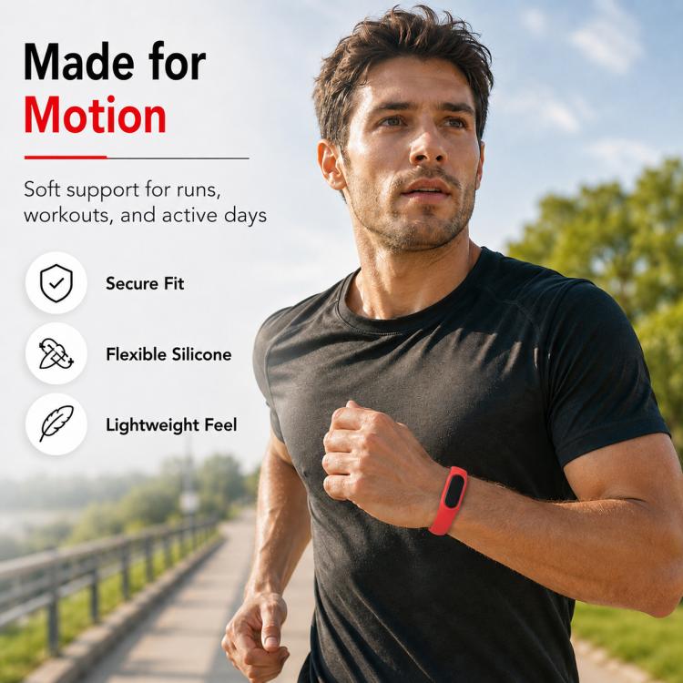 xDfind Integrated Color Blocked Silicone Watch Band