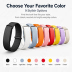 xDfind Solid Color Silicone Loop Watch Band