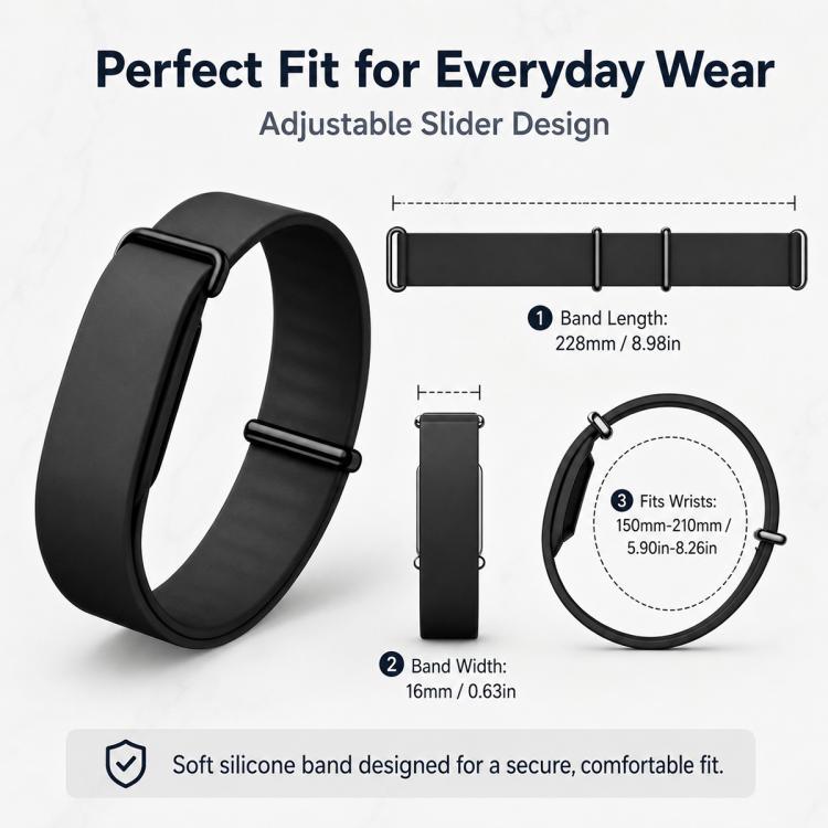 xDfind Solid Color Silicone Loop Watch Band