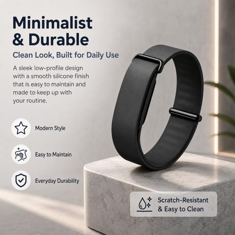 xDfind Solid Color Silicone Loop Watch Band