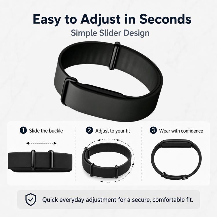 xDfind Solid Color Silicone Loop Watch Band